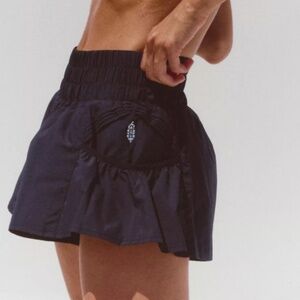 Free People Get Your Flirt On Shorts Black Size L